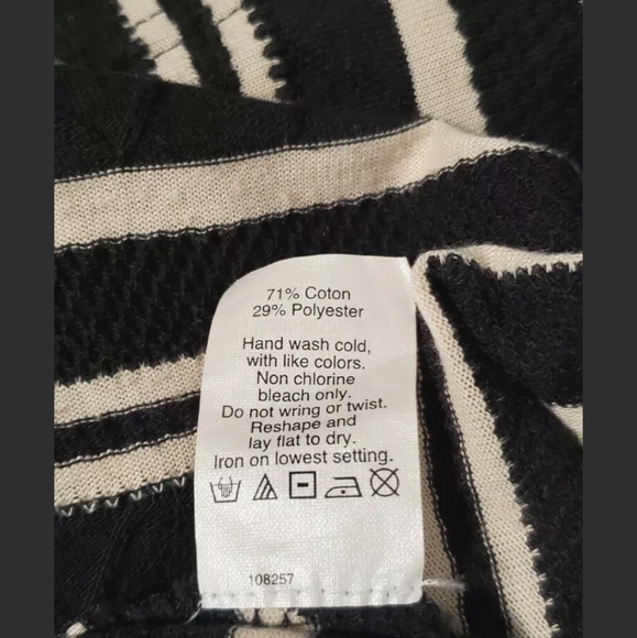 J Crew Womens Black Ivory Striped Panel Dress Size XS Sleeveless - Picture 9 of 9